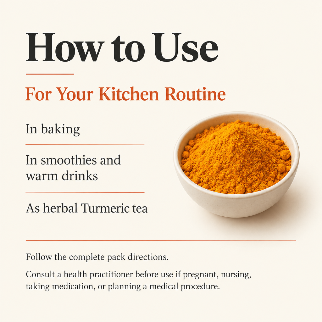 Turmeric kitchen routine
