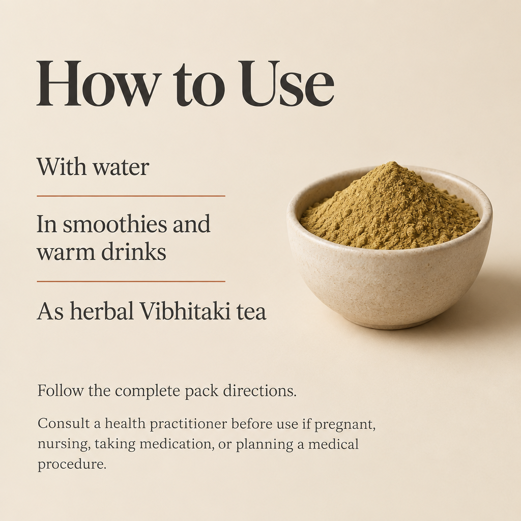 Vibhitaki usage