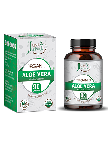 Organic Aloe Vera Caplet - 750mg, 90 count