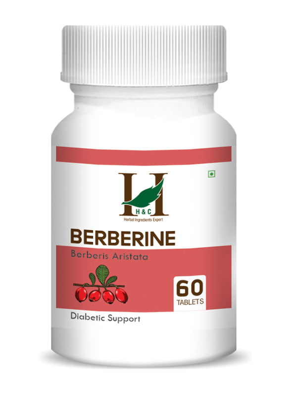 H&C Berberine Tablet - 350mg , 60 Count for Diabetic Support