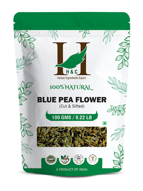 Blue Pea Flower Cut & Sifted - 100 gm | Herbal Tea Ingredient