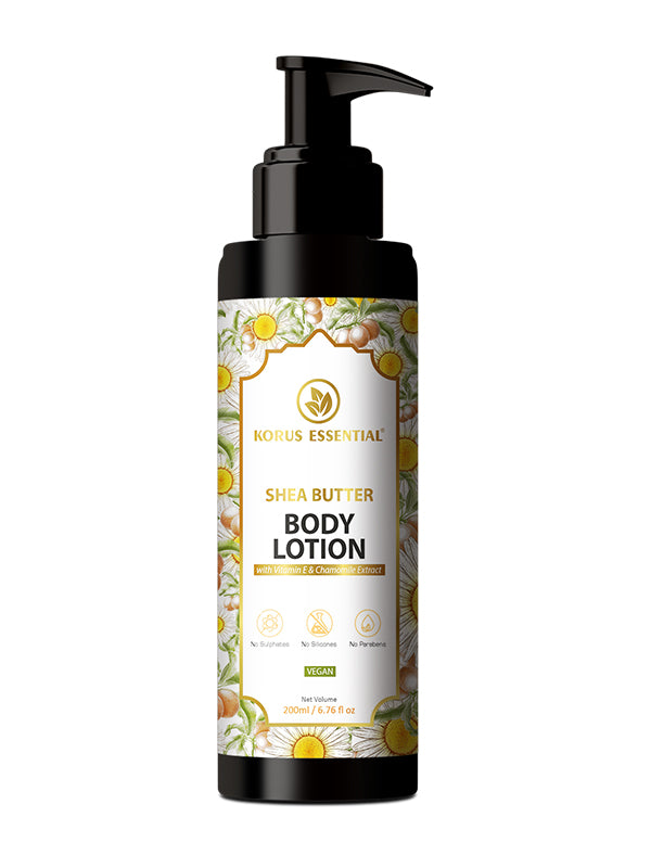 Shea Butter Body Lotion with Vitamin E and Chamomile Extract