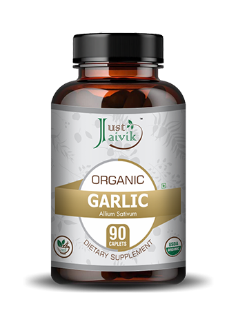 Organic Garlic Caplet - 750mg, 90 count