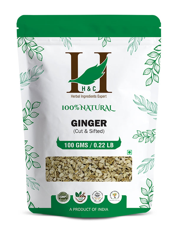 Ginger Cut & Sifted - 100 gm  | Herbal Tea Ingredient
