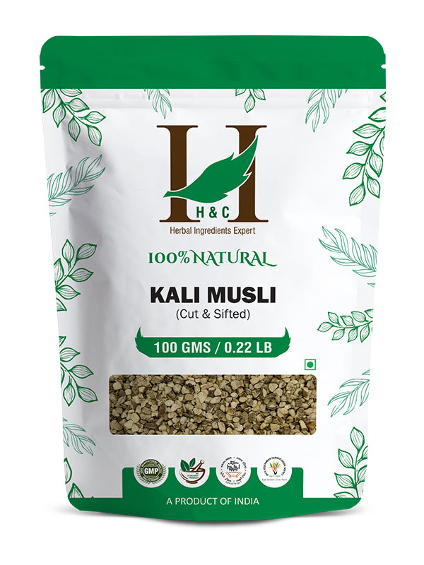 Kali Musli Cut & Sifted - 100 gm  | Herbal Tea Ingredient