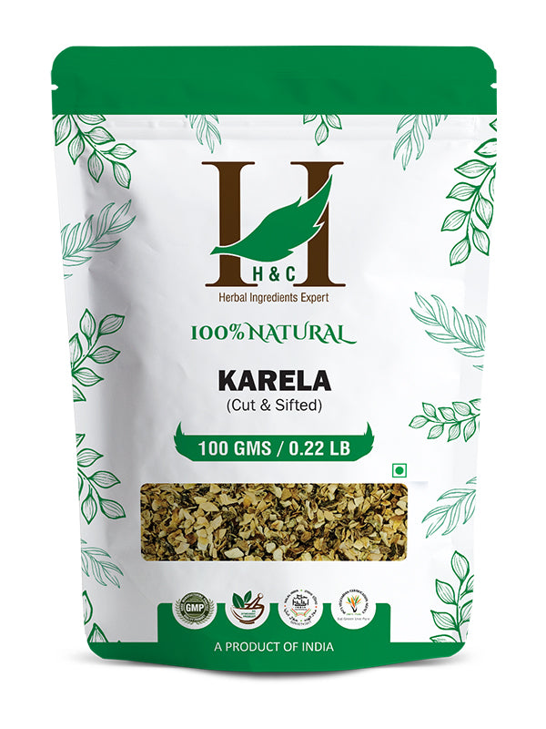 Karela ( Bitter Gourd ) Cut & Sifted - 100 gm | Herbal Tea Ingredient