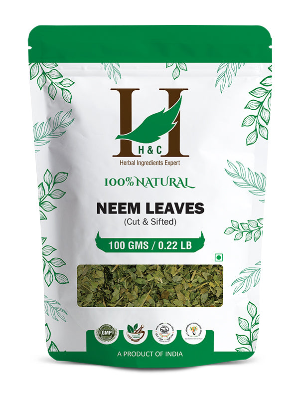 Neem Leaves Cut & Sifted - 100 gm | Herbal Tea Ingredient