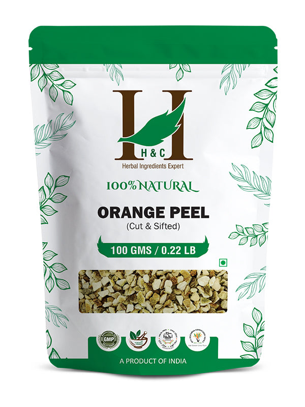 Orange Peel Cut & Sifted - 100 gm | Herbal Tea Ingredient