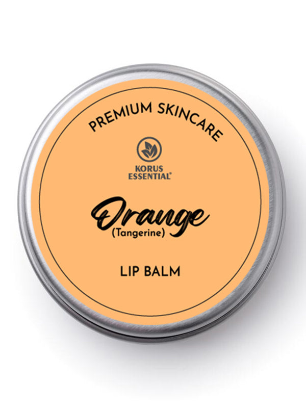 Orange Lip Balm with Shea Butter  - 8 Grams