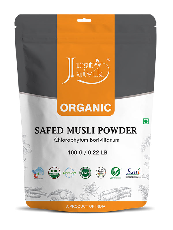 Just Jaivik Organic Safed Musli Powder - 100gm