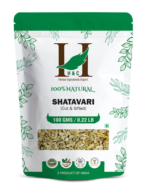 Shatavari Cut & Sifted - 100 gm | Herbal Tea Ingredient