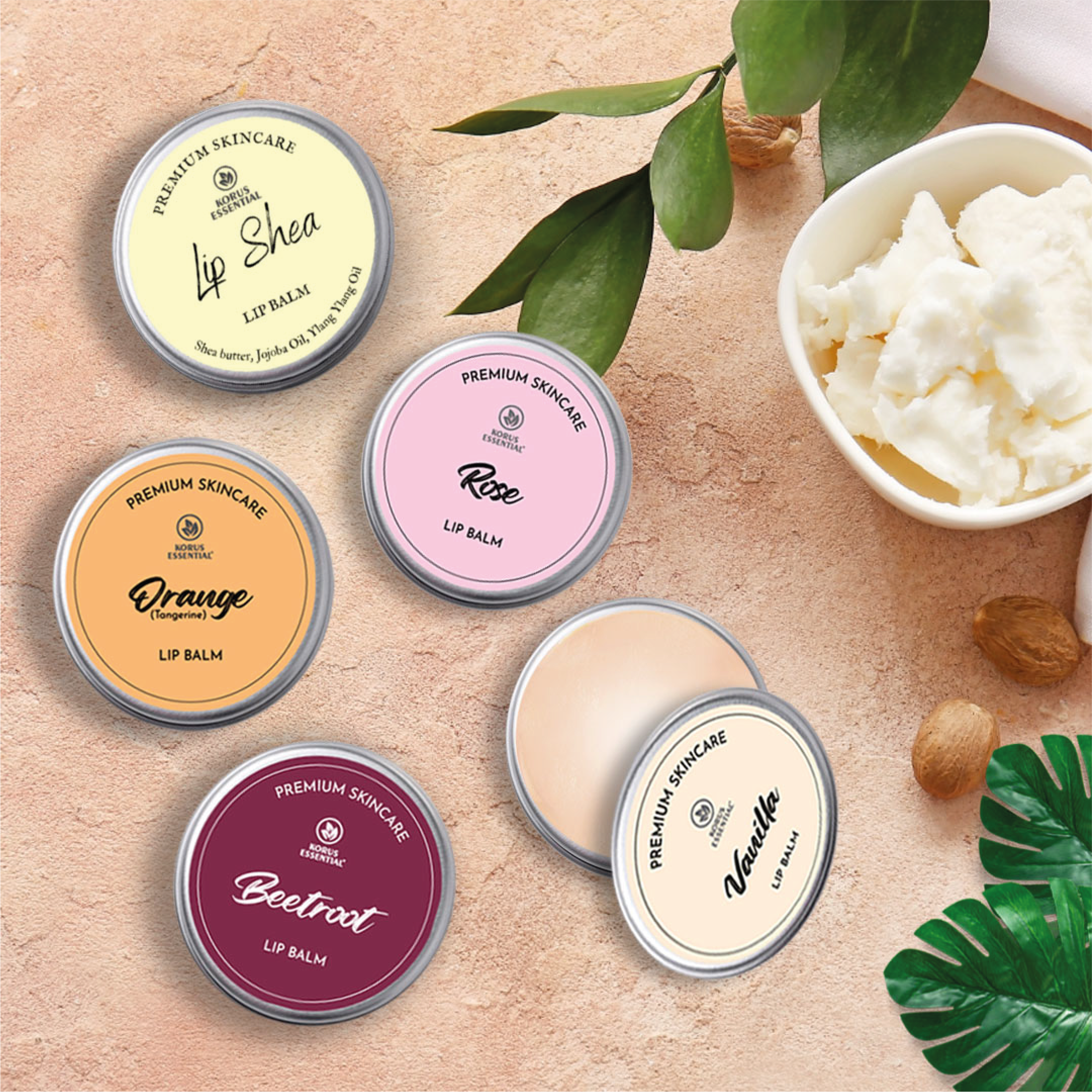Rose Lip Balm with Shea Butter - 8 Grams