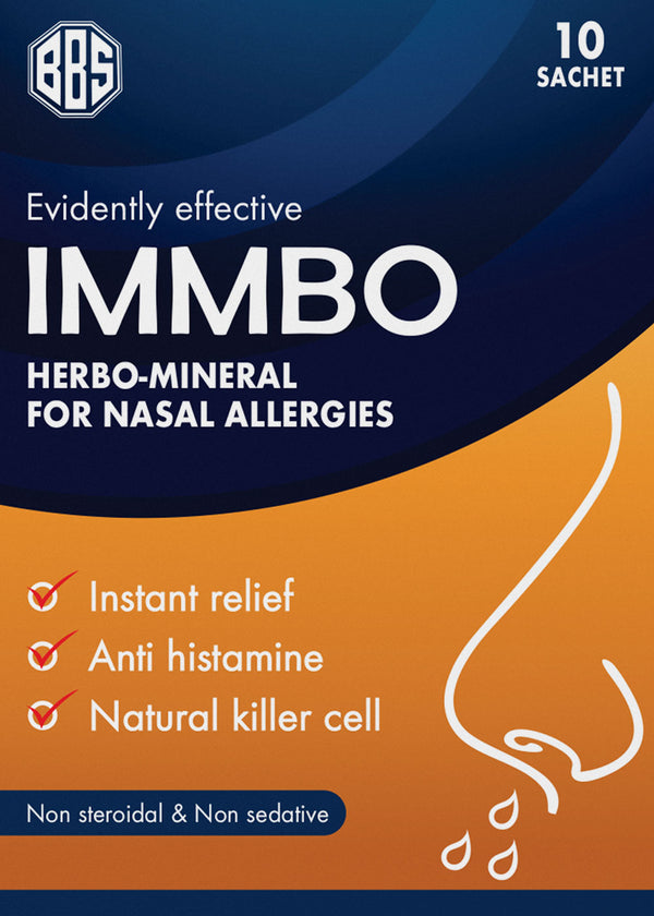 IMMBO  - Instant nasal relief formula for histamin (Pack of 10 Sachets)