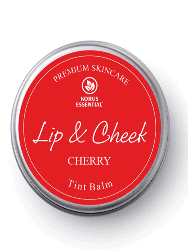 Korus Essential Cherry Lip & Cheek Tint Balm - 8 Grams