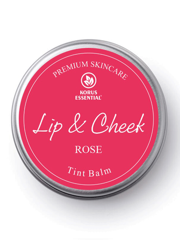 Korus Essential Rose Lip & Cheek Tint Balm - 8 Grams